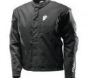 Thor Phase Jacket, Black | Youth Motocross MX Zip Off Pre-Curved Sleeve, Unisex
